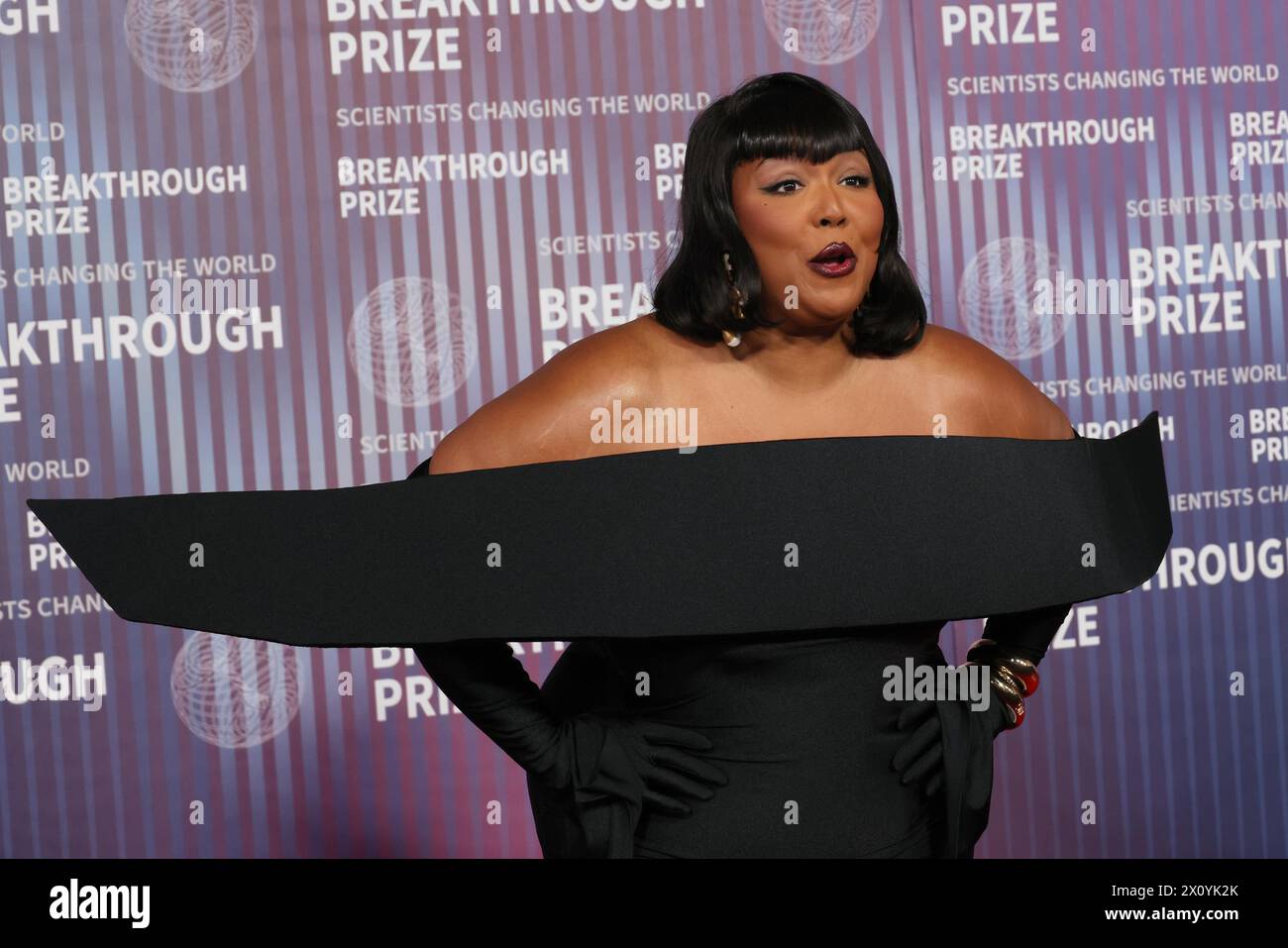 Lizzo attends the 2024 Breakthrough Prize Ceremony at Academy Museum of Motion Pictures on April 13, 2024 in Los Angeles, California. Photo: CraSH/imageSPACE Stock Photo