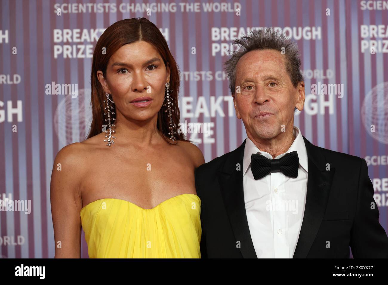Veronica Smiley and Brian Grazer attends the 2024 Breakthrough Prize Ceremony at Academy Museum of Motion Pictures on April 13, 2024 in Los Angeles, California. Photo: CraSH/imageSPACE Credit: Imagespace/Alamy Live News Stock Photo