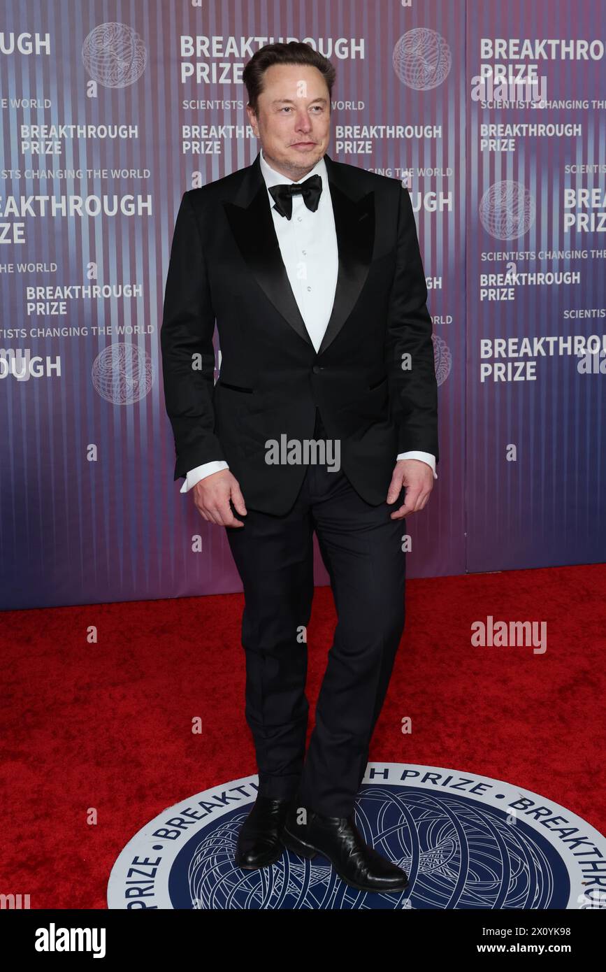 Elon Musk attends the 2024 Breakthrough Prize Ceremony at Academy Museum of Motion Pictures on April 13, 2024 in Los Angeles, California. Photo: CraSH/imageSPACE Credit: Imagespace/Alamy Live News Stock Photo