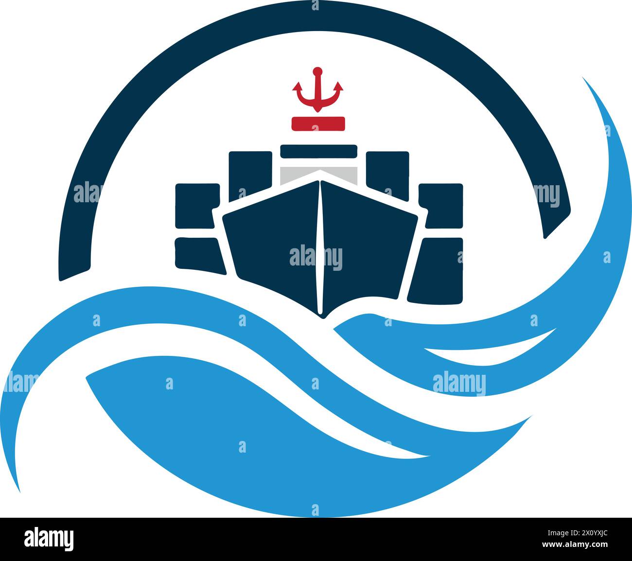 Set sail towards success with our Shipping Company Logo Template in