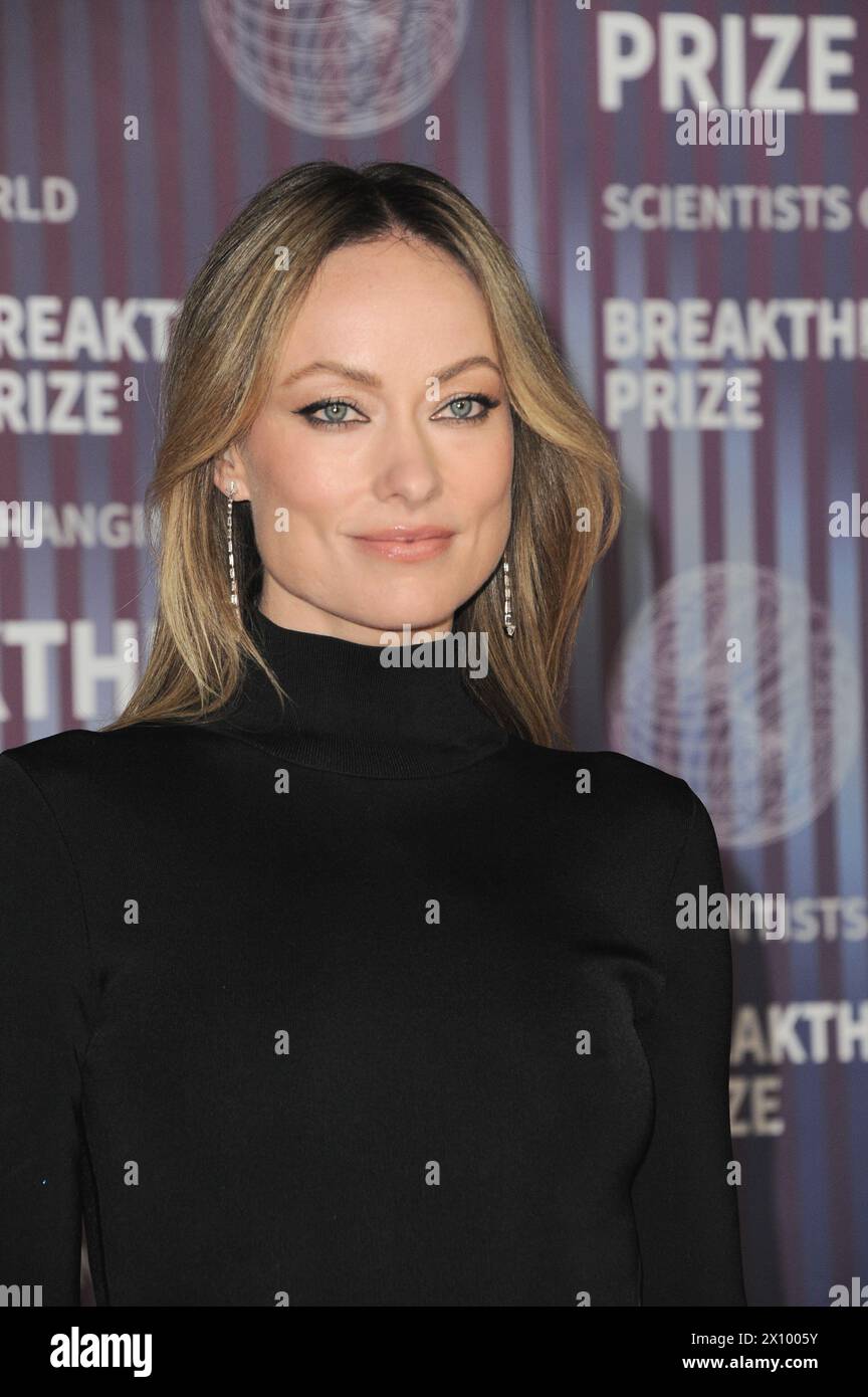 Olivia Wilde at the 10th Annual Breakthrough Prize Ceremony held at the Academy Museum of Motion Pictures in Los Angeles, USA on April 13, 2024. Stock Photo