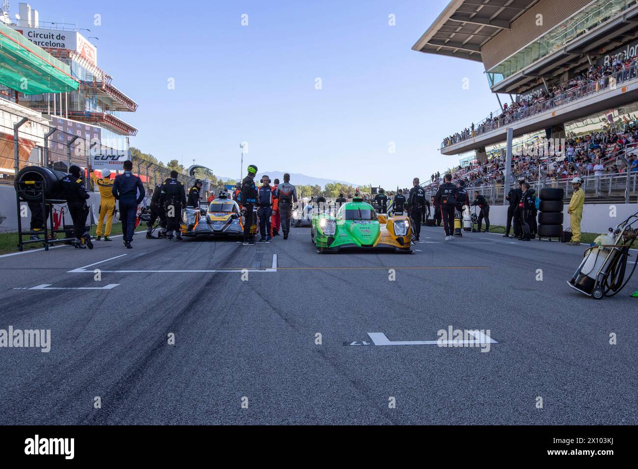 MONTMELO, Spain. 14th Apr, 2024. #34 INTER EUROPOL COMPETITION (POL) ORECA 07 - GIBSON (LMP2) OLIVER GRAY (GBR)/CLÉMENT NOVALAK (FRA)/LUCA GHIOTTO (ITA) DURING THE 4 HOURS OF BARCELONA, FIRST RACE OF THE 2024 EUROPEAN LE MANS SERIES AT CIRCUIT DE BARCELONA-CATALUNYA, MONTMELO (ESP), APRIL 12-14/2024 - Photo Laurent Cartalade/MPS Agency Credit MPS Agency/Alamy Live News Stock Photo