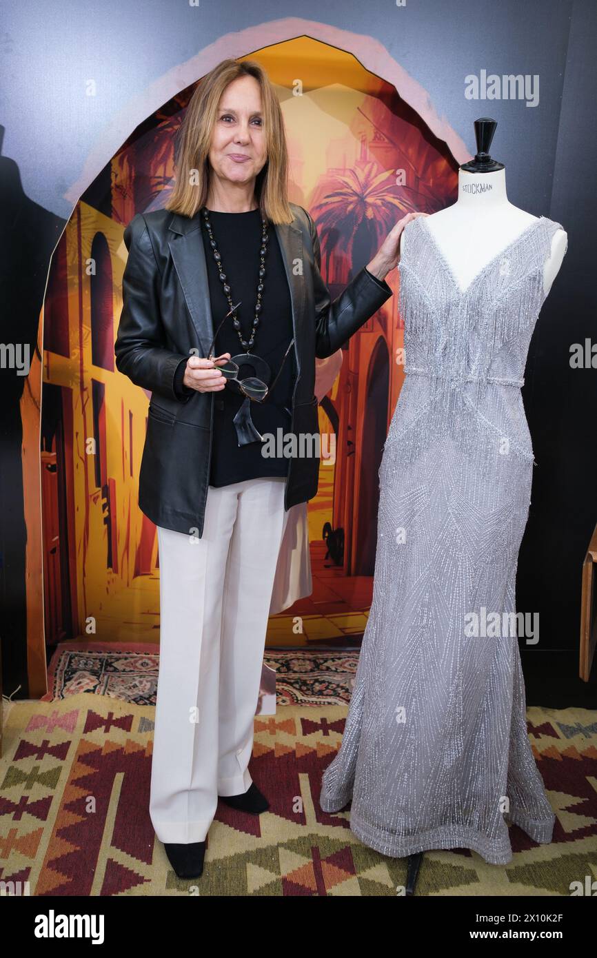 The writer Maria Duenas during the presentation of El Tiempo Entre Costuras, the musical in Madrid, March 14, 2024, Spain Featuring: Maria Duenas Where: Madrid, Spain When: 14 Mar 2024 Credit: Oscar Gonzalez/WENN Stock Photo
