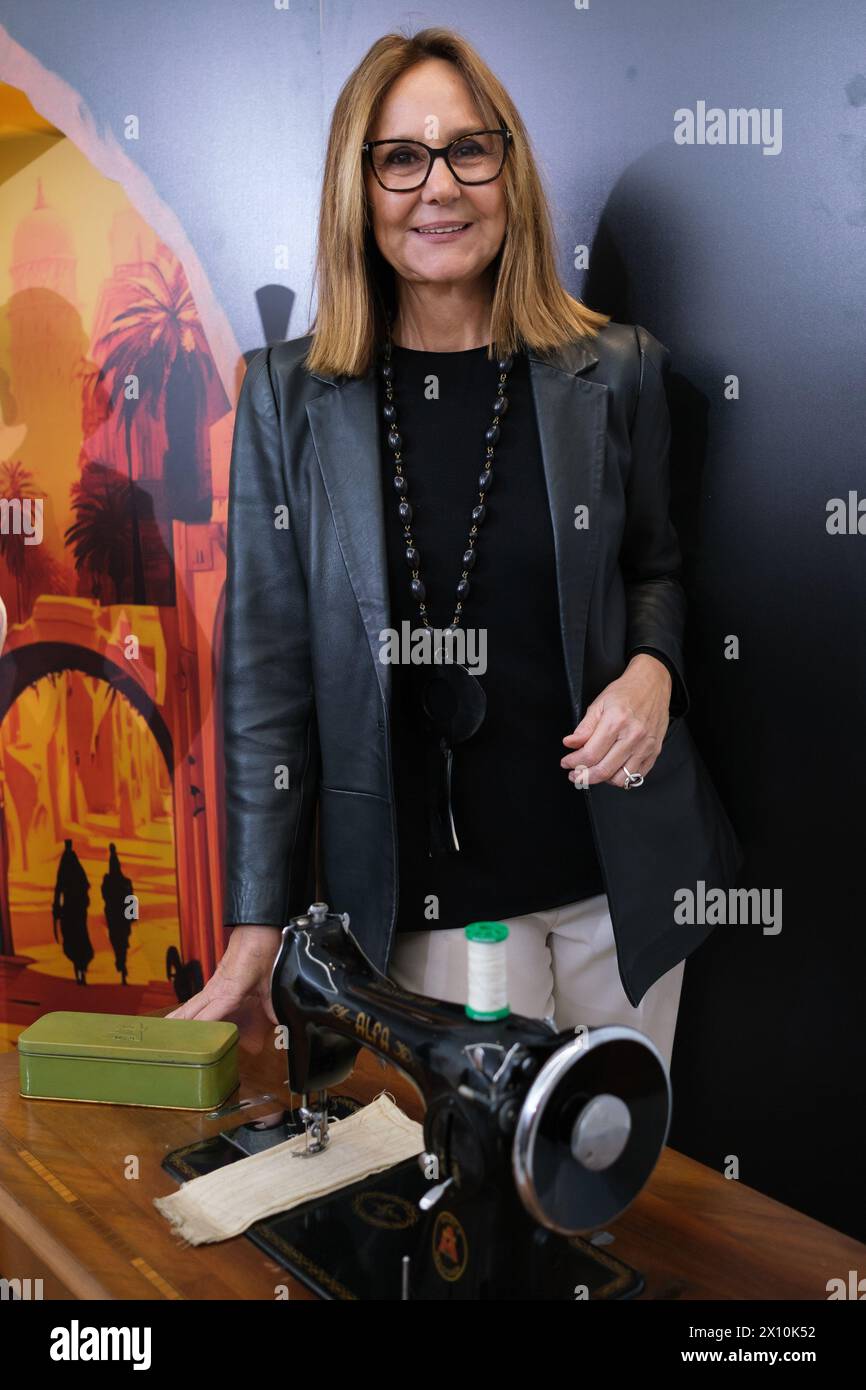 The writer Maria Duenas during the presentation of El Tiempo Entre Costuras, the musical in Madrid, March 14, 2024, Spain Featuring: Maria Duenas Where: Madrid, Spain When: 14 Mar 2024 Credit: Oscar Gonzalez/WENN Stock Photo