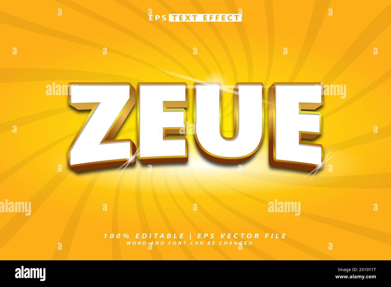 Editable 3d text effect stock vector image art alamy