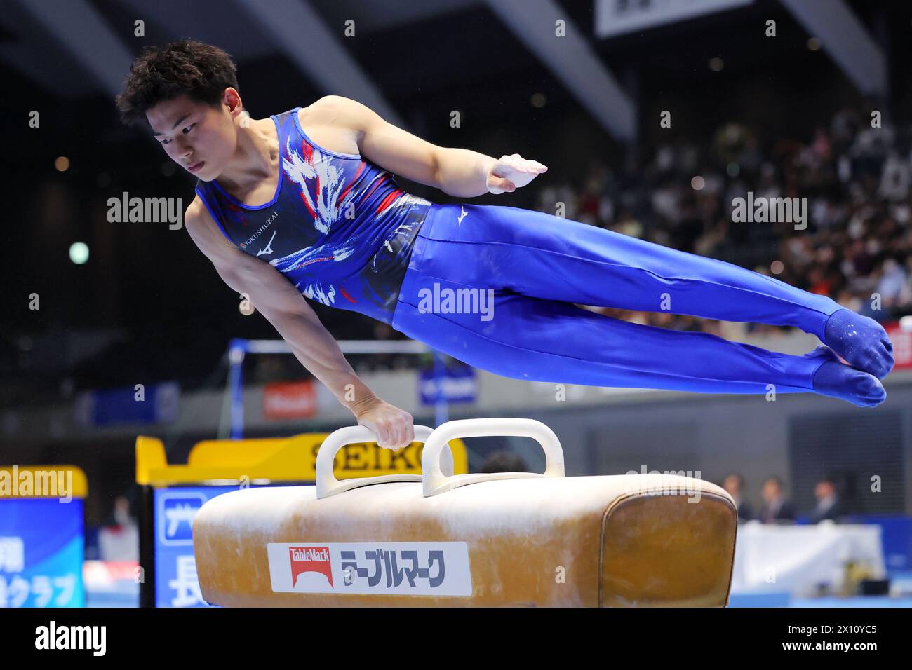 Takasaki Arena, Gunma, Japan. 14th Apr, 2024. Tsuyoshi Hasegawa, APRIL 14, 2024 - Artistic Gymnastics : The 78th All Japan Artistic Gymnastics Individual All-Around Championships, Men's Final Pommel Horse at Takasaki Arena, Gunma, Japan. Credit: Naoki Nishimura/AFLO SPORT/Alamy Live News Stock Photo