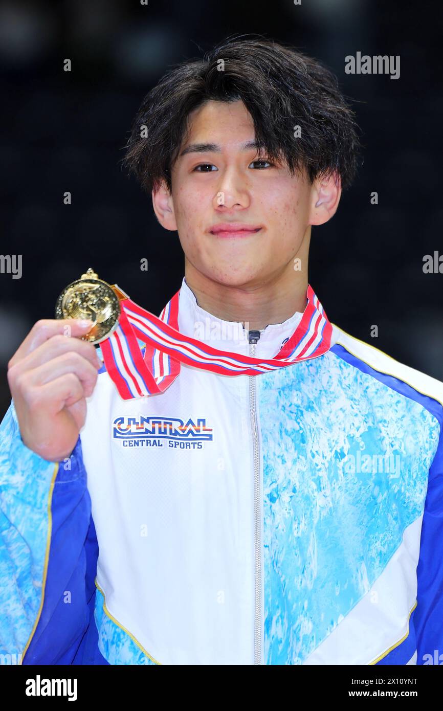 Takasaki Arena, Gunma, Japan. 14th Apr, 2024. Daiki Hashimoto, APRIL 14, 2024 - Artistic Gymnastics : The 78th All Japan Artistic Gymnastics Individual All-Around Championships, Men's Award Ceremony at Takasaki Arena, Gunma, Japan. Credit: Naoki Nishimura/AFLO SPORT/Alamy Live News Stock Photo