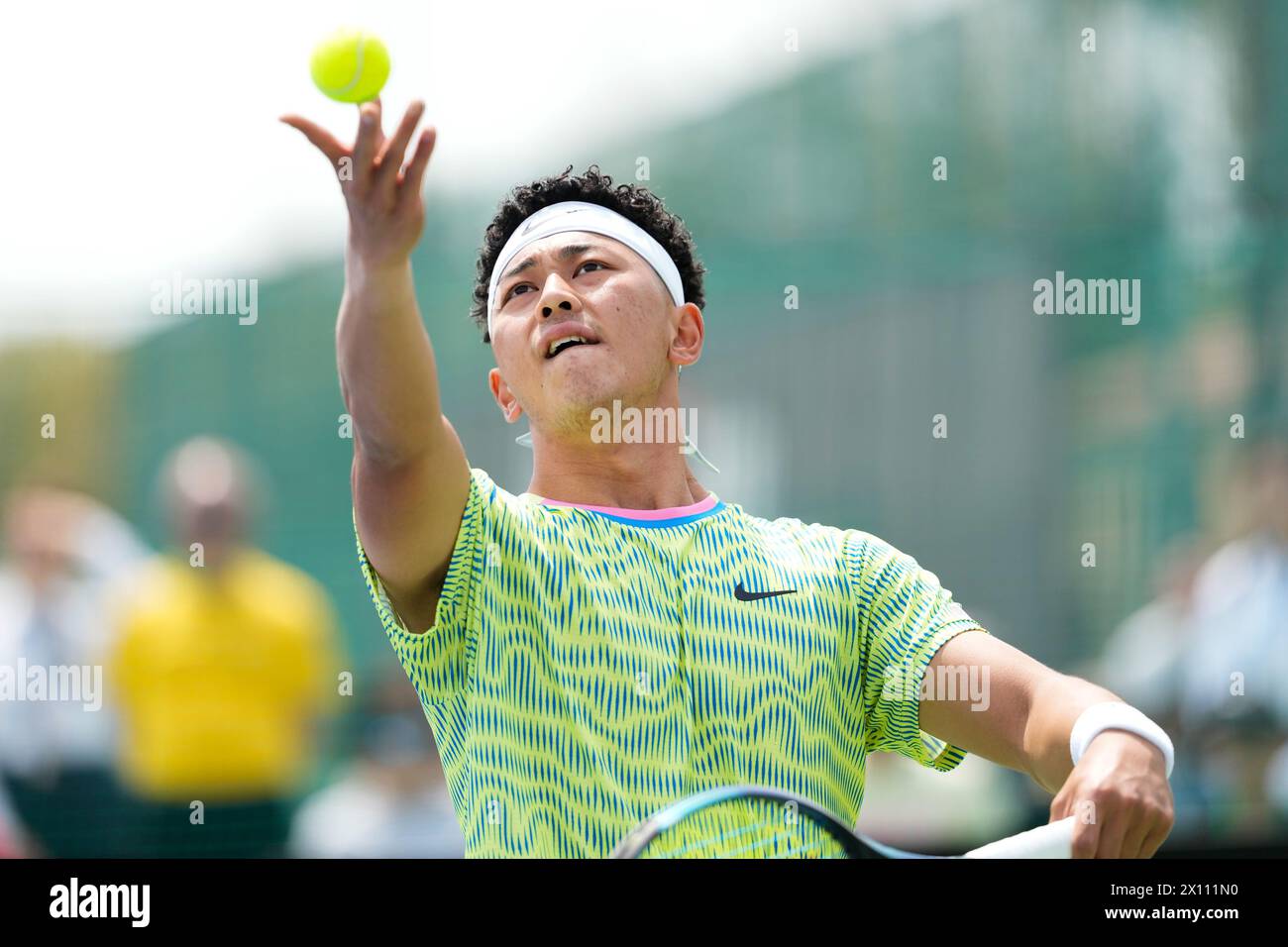 Iizuka, Japan. 14th Apr, 2024. Tokito Oda (JPN), April 14, 2024 - Wheelchair Tennis : Men's Singles Final match at Iizuka Sports Resort during Emperor's Cup, Empress's Cup the 40th Iizuka International Wheelchair Tennis Tournament (Japan Open 2024) in Iizuka, Japan. Credit: SportsPressJP/AFLO/Alamy Live News Stock Photo