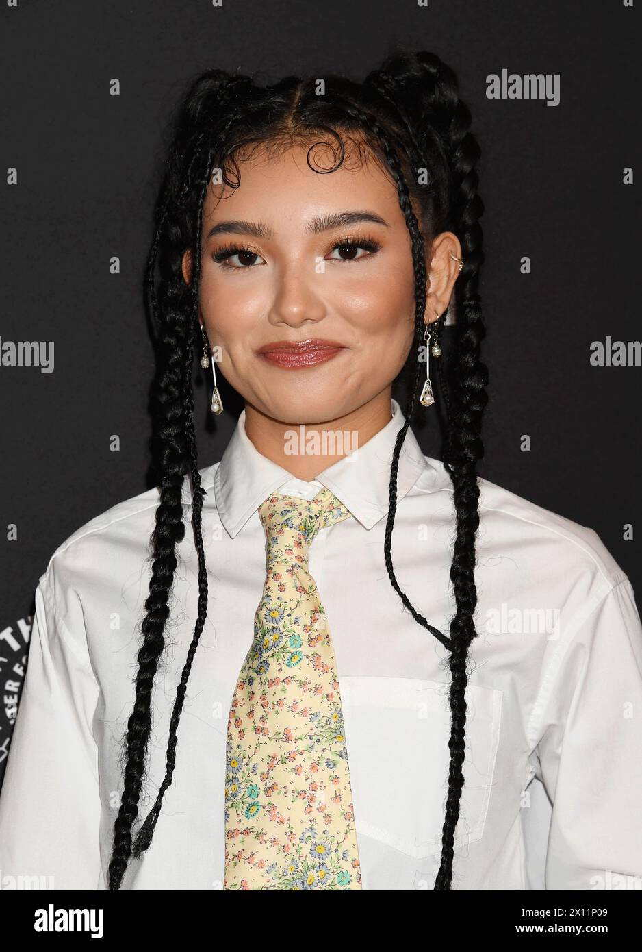 HOLLYWOOD, CALIFORNIA APRIL 14 Kiawentiio attends the PaleyFest LA