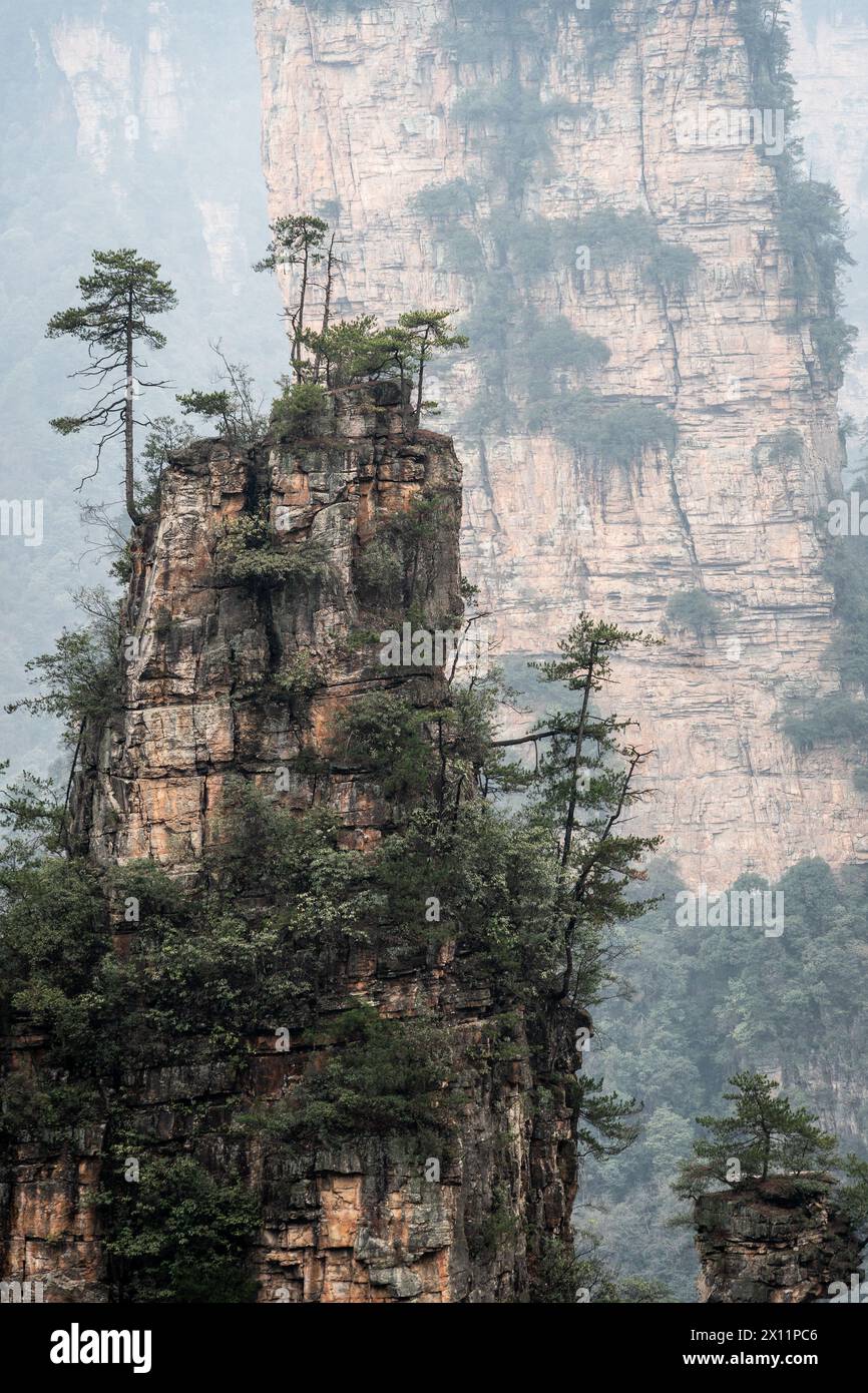 Zhangjiajie, China: Dramatic landscape of the Wulingyuan Scenic Area ...