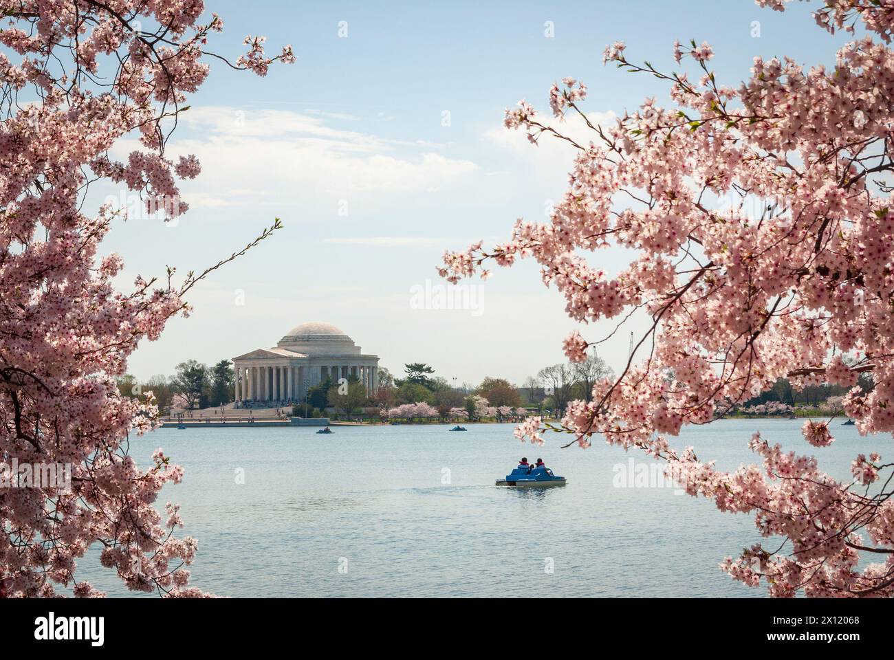 The Tidal Basin on the Mall at the National Cherry Blossom Festival in ...