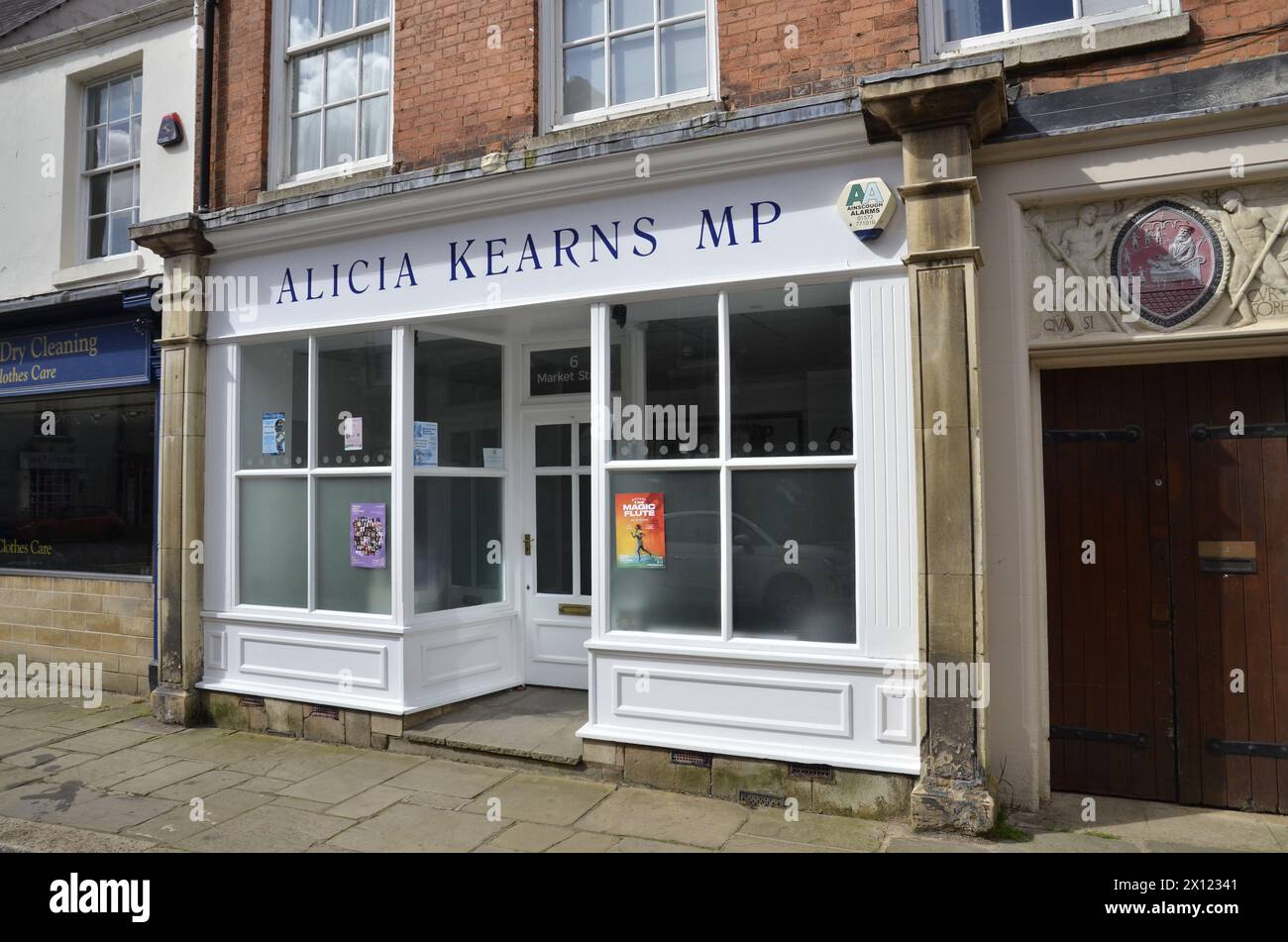 The Oakham office of Member of Parliament Alicia Kearns. She was elected as the Conservative MP for Rutland and Melton at the 2019 General election Stock Photo