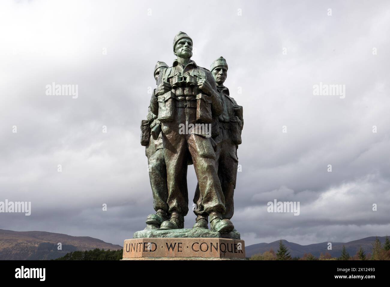 Commando Memorial - Spean Bridge Scotland in 8 April 2024 Stock Photo ...