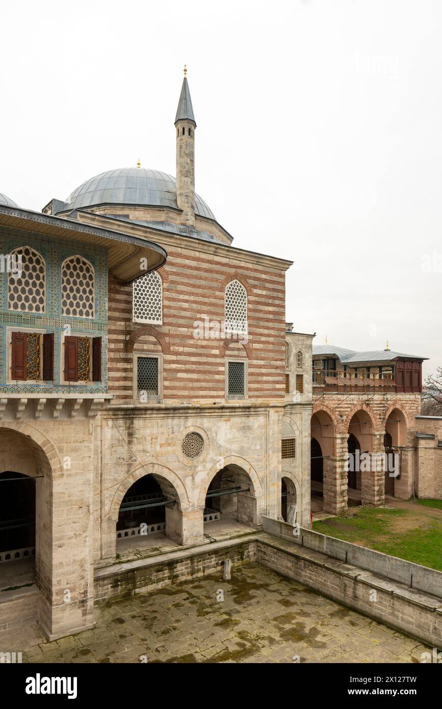 Istanbul, Topkapı Palast (Topkapı Sarayı), Darüssaade, der Verbotene Ort Harem, der Kafes, das sogenannte „Prinzengefängnis“ Stock Photo