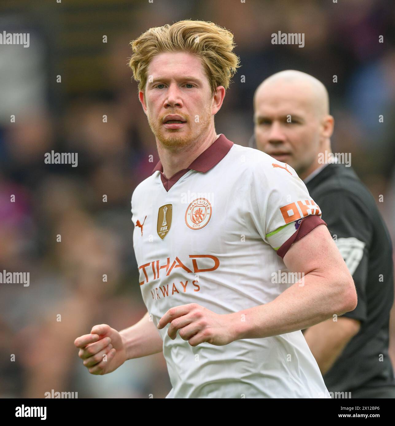 London, UK. 06th Apr, 2024  - Crystal Palace v Manchester City - Premier League - Selhurst Park.                                                                        Kevin De Bruyne in action against Crystal Palace.                             Picture Credit: Mark Pain/ Alamy Live News Stock Photo