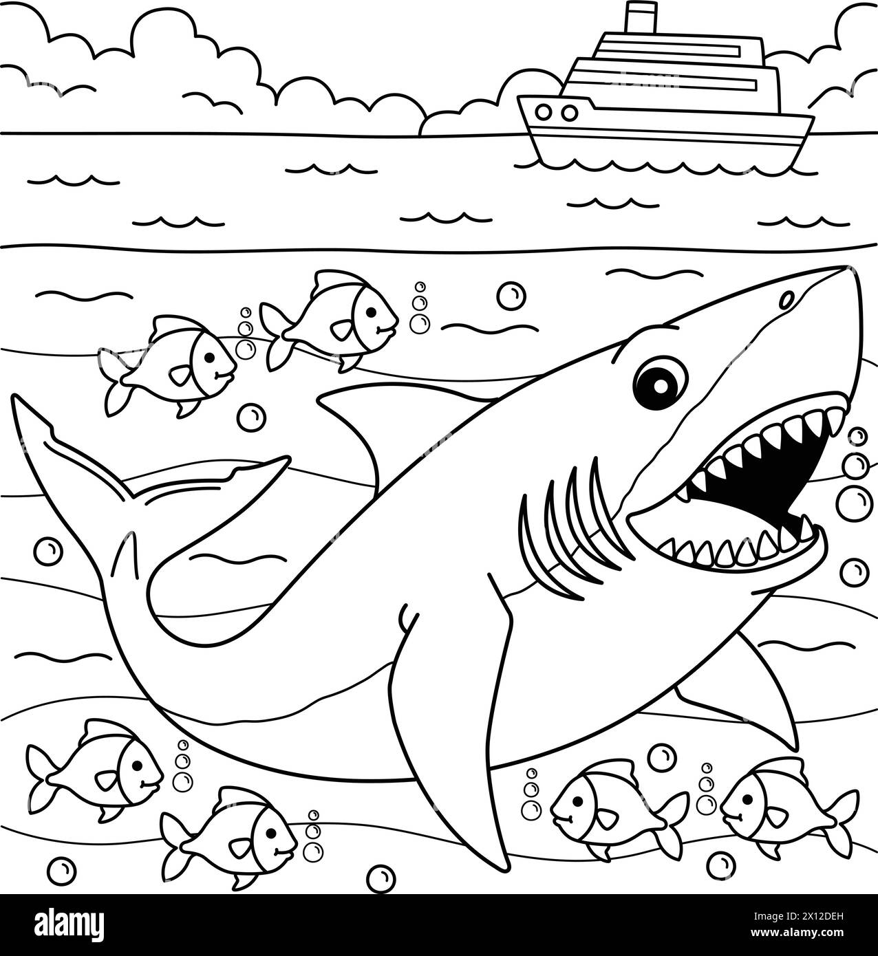 Vivid Great White Shark Colouring Wallpaper Digital Art Vivid Great White Shark Colouring Wallpaper Digital Art