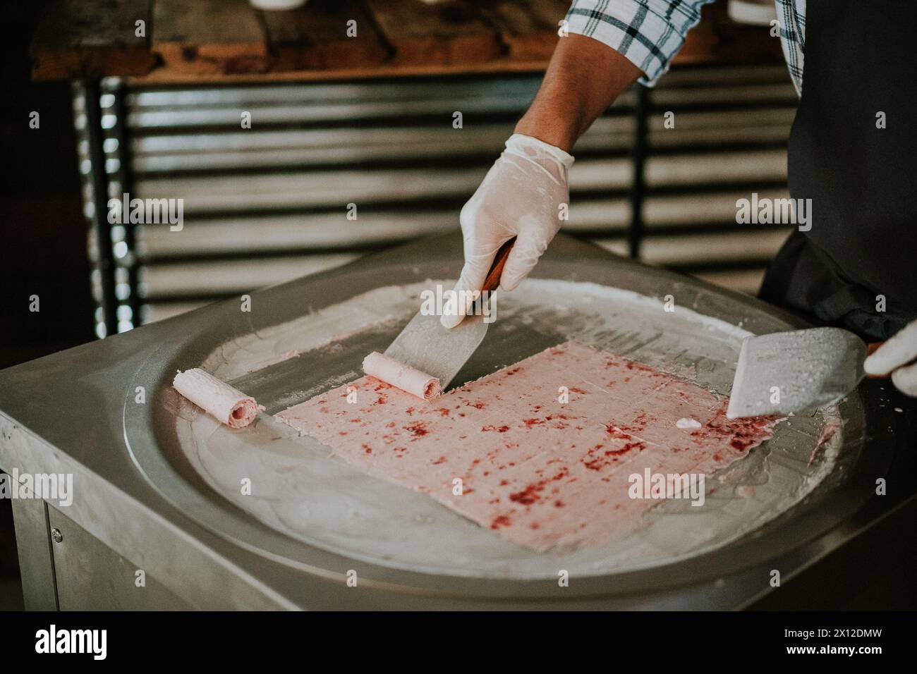 frozen ice cream rolls machine