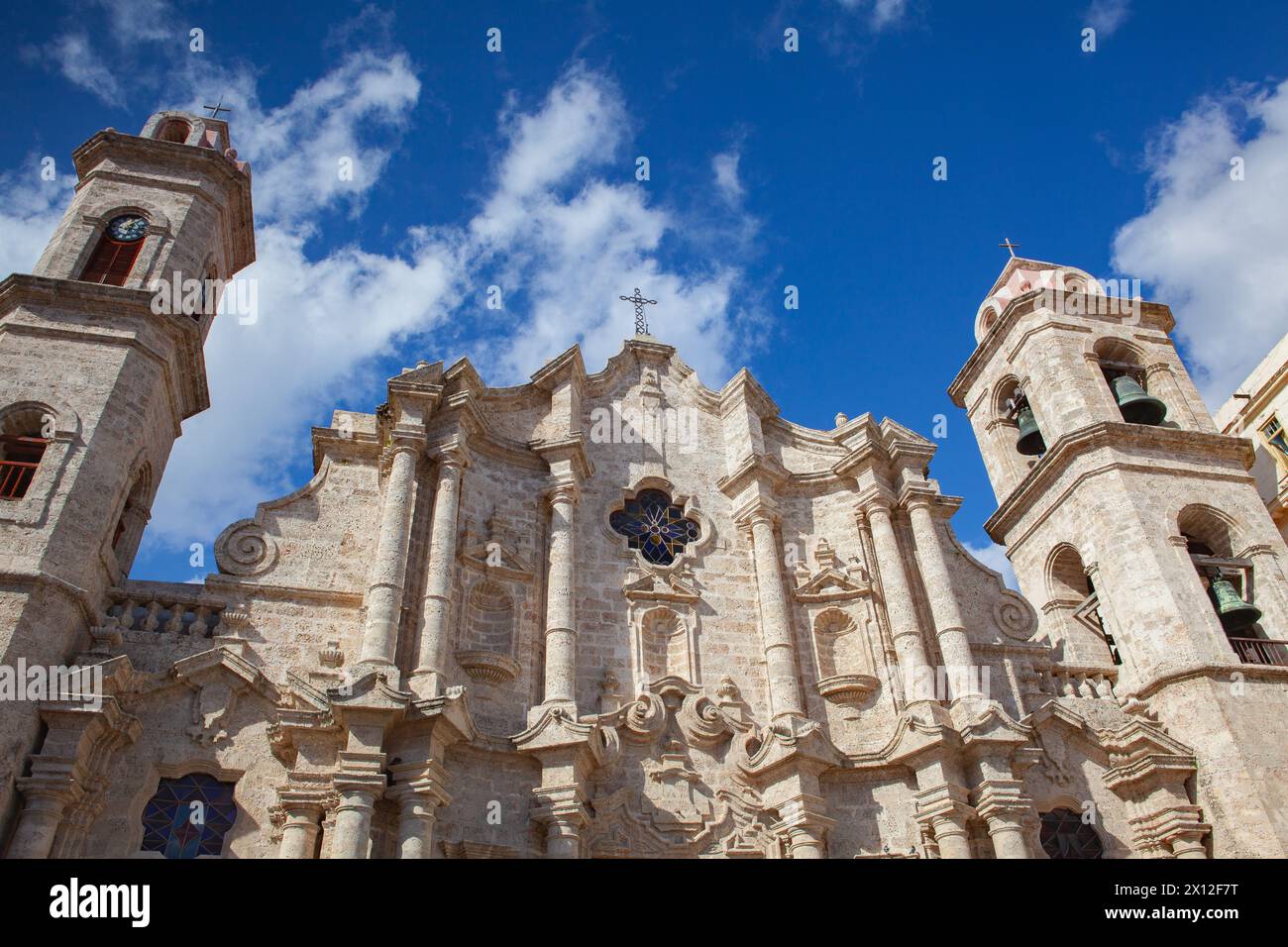 Cathedral Square is one of the five main squares in Old Havana Stock Photo
