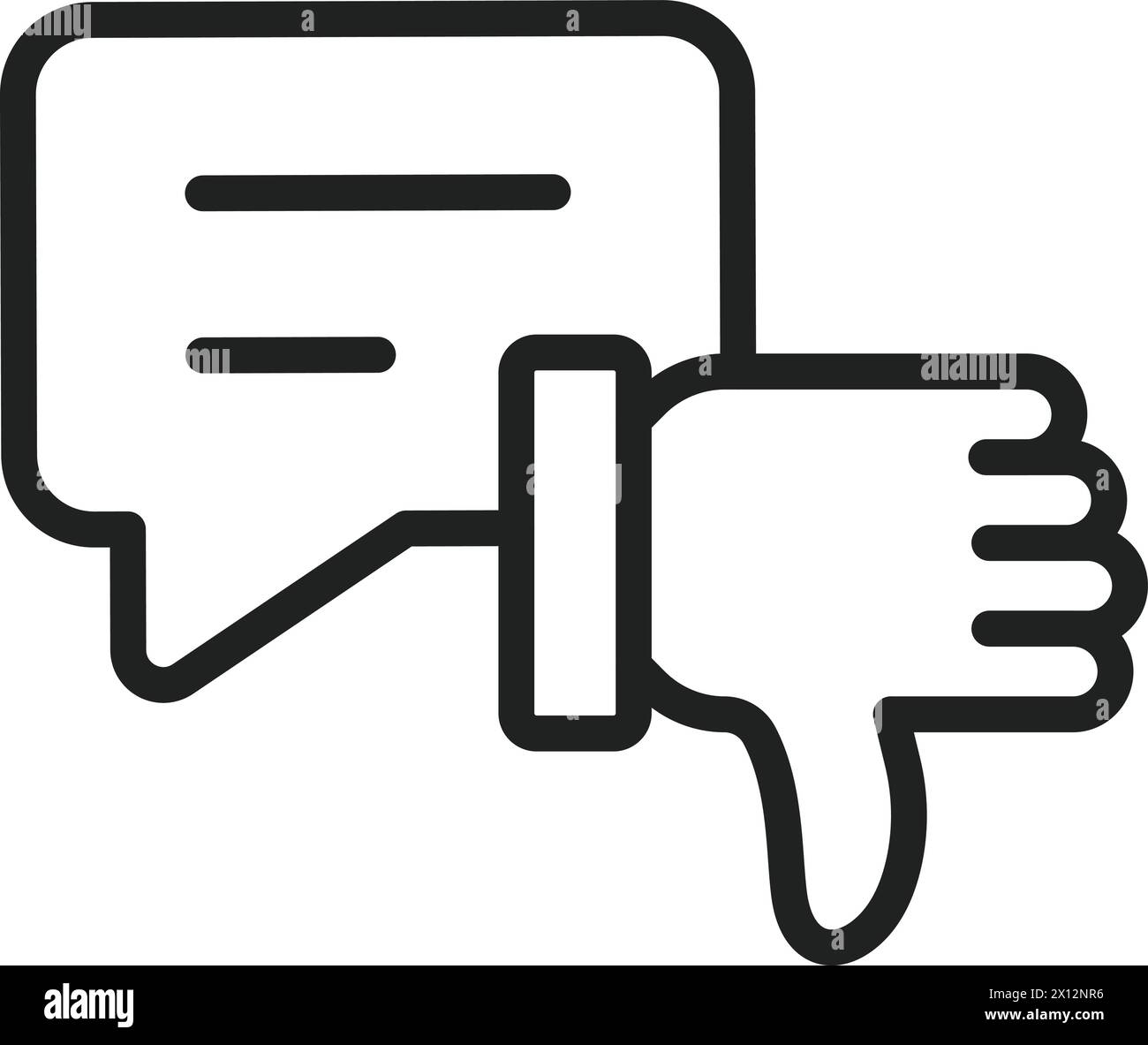 Bad Review icon vector image. Suitable for mobile application web application and print media. Stock Vector