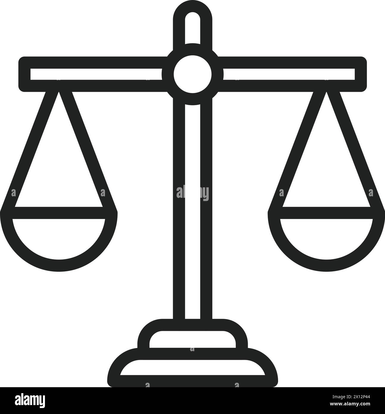 Balance Scale icon vector image. Suitable for mobile application web application and print media. Stock Vector