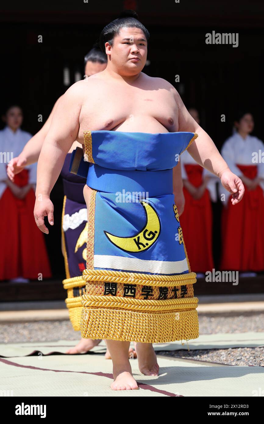 Sumo Portrait Tokyo Japan. 15th Apr, 2024. Ura, APRIL 15, 2024 - Sumo : Annual sumo ...