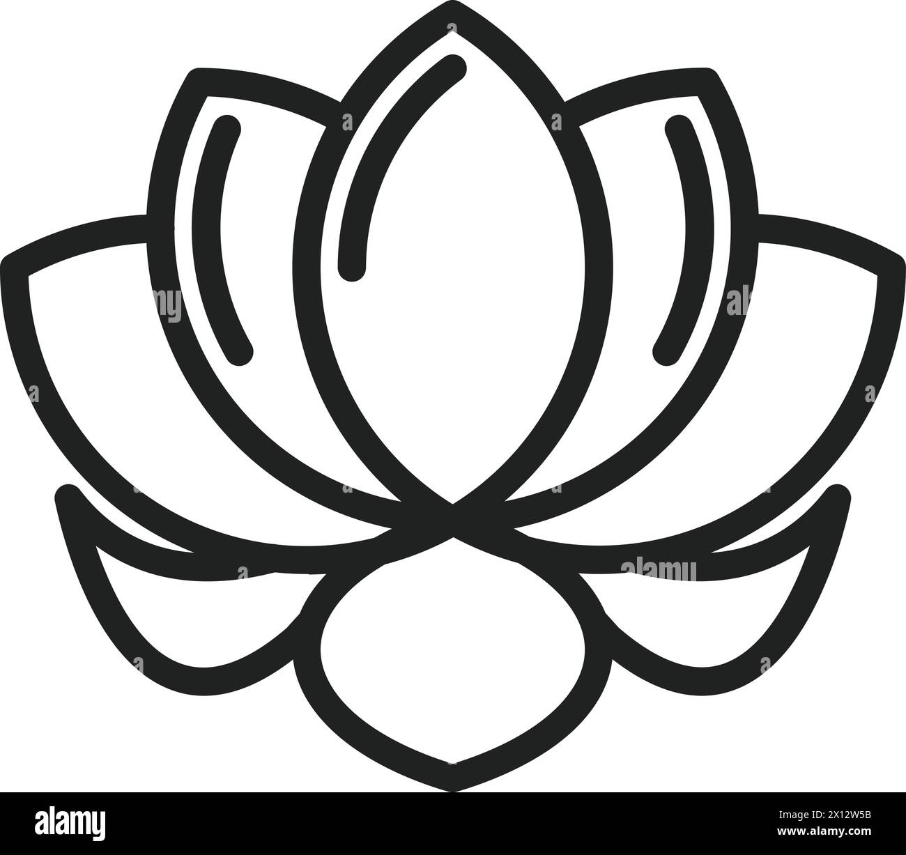 Lotus icon vector image. Suitable for mobile application web ...