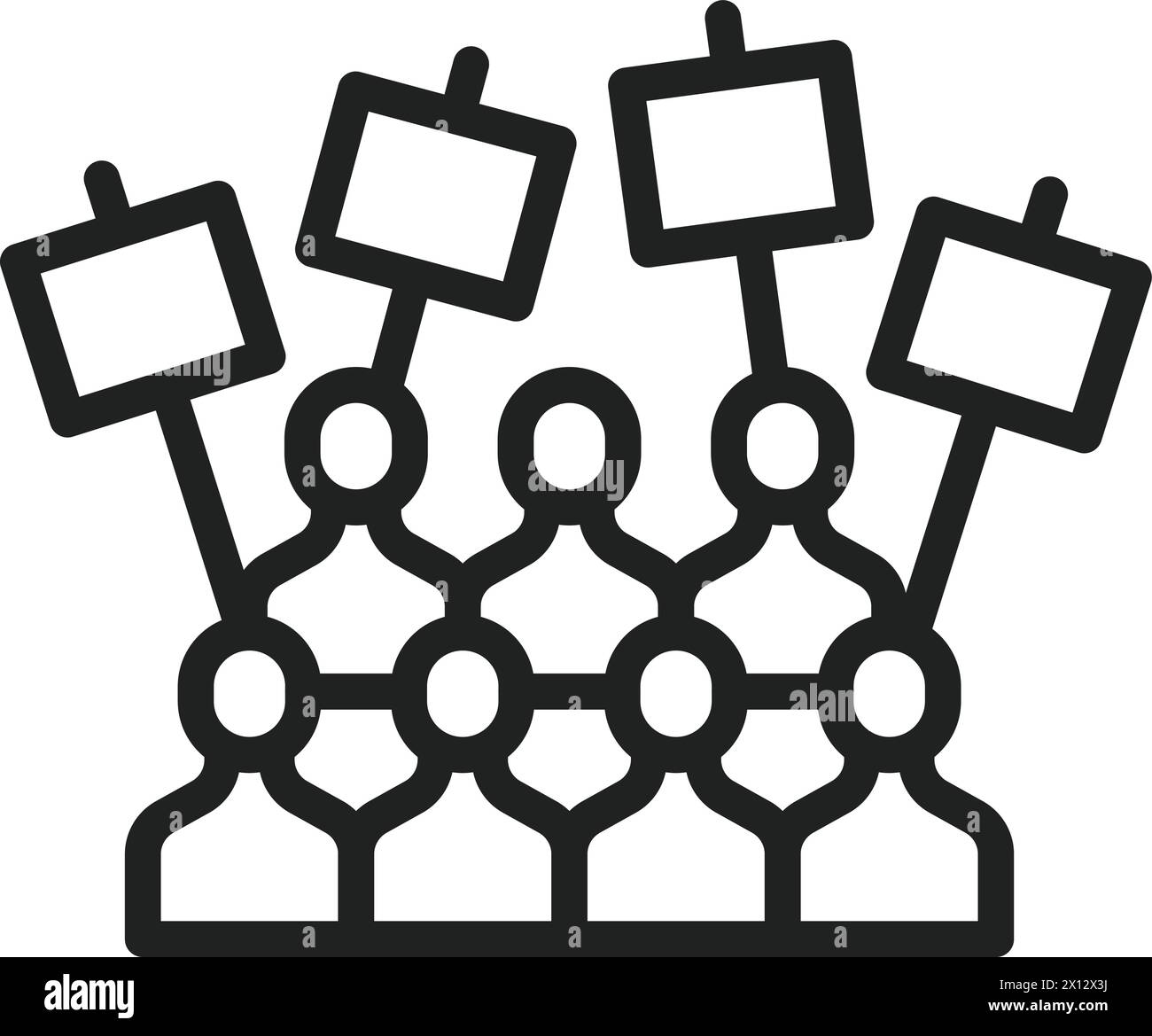 Protest icon vector image. Suitable for mobile application web application and print media. Stock Vector