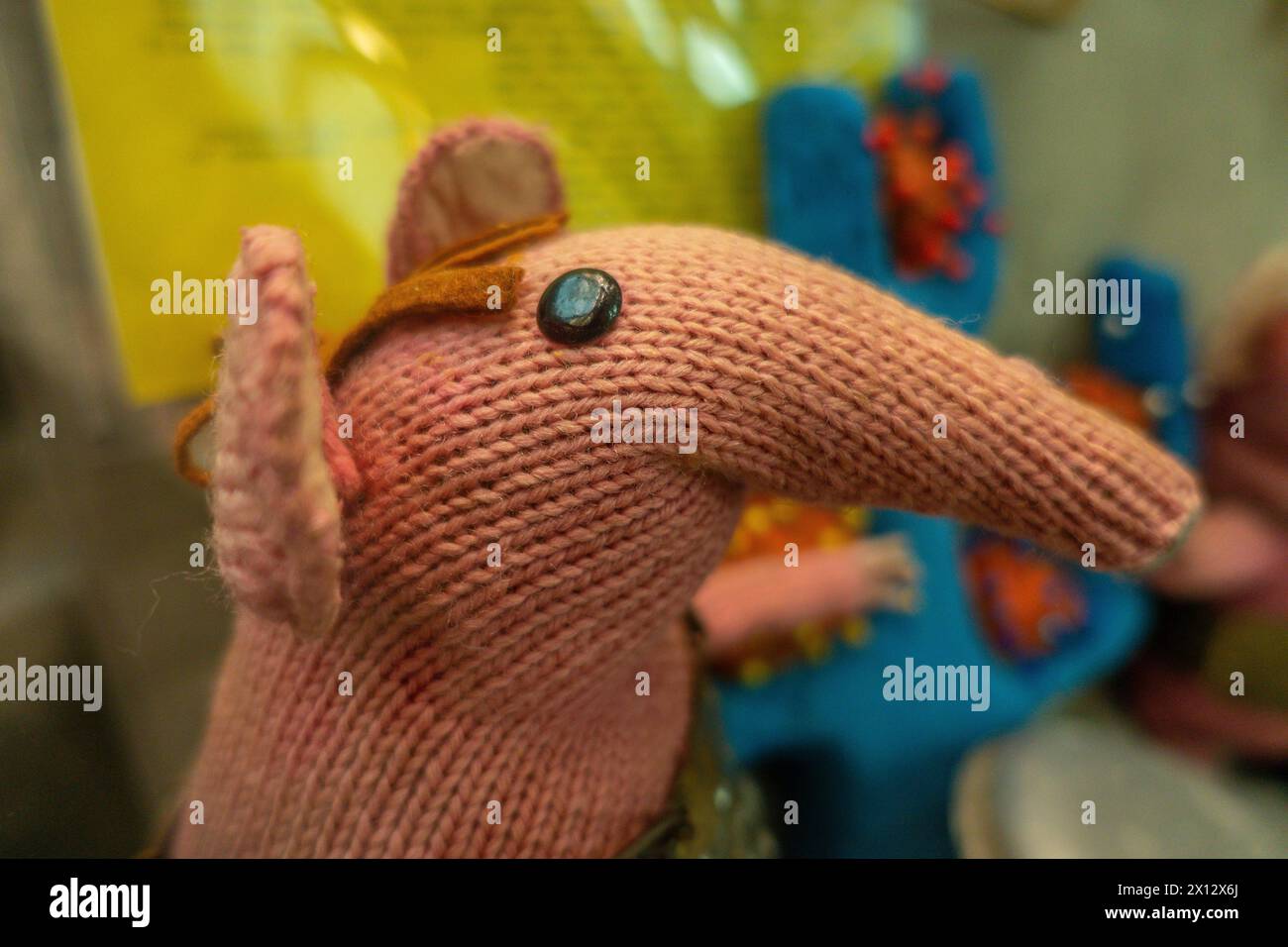 Clanger,Puppet,Childrens,BBC,TV,,Program,The Clangers,by,Oliver Postgate,and,Peter Firmin,Smallfilms, Stock Photo