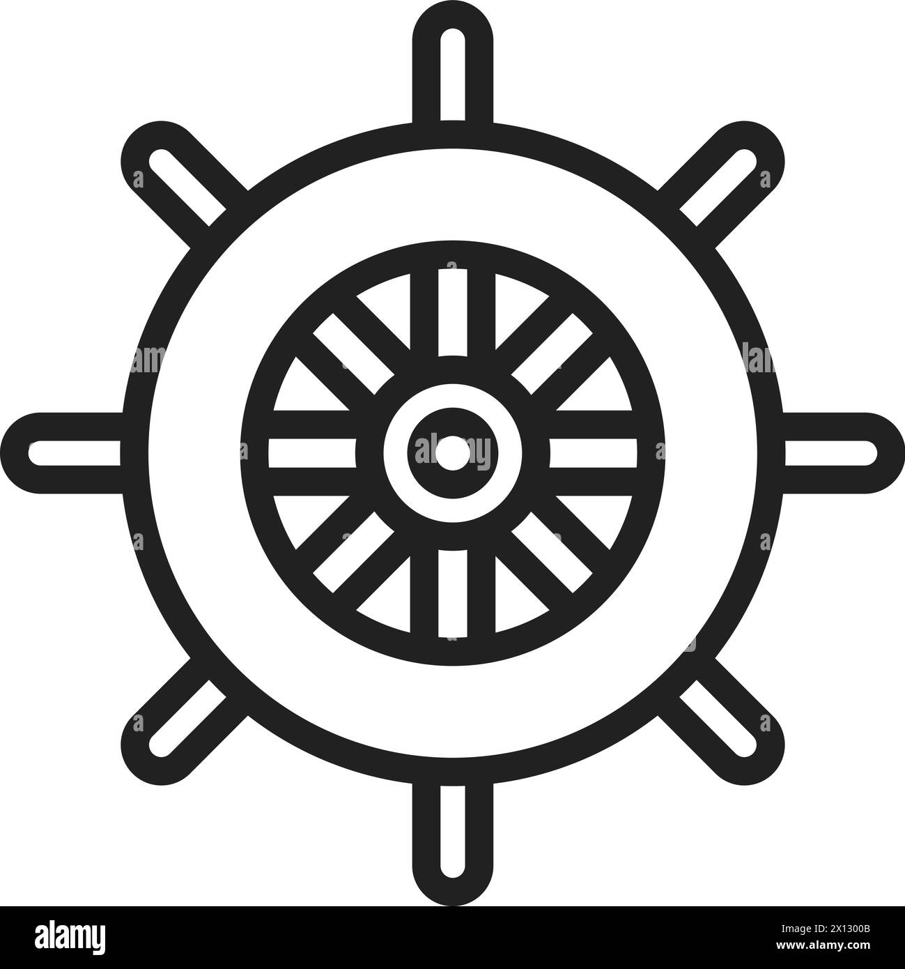 Rudder icon vector image. Suitable for mobile application web ...