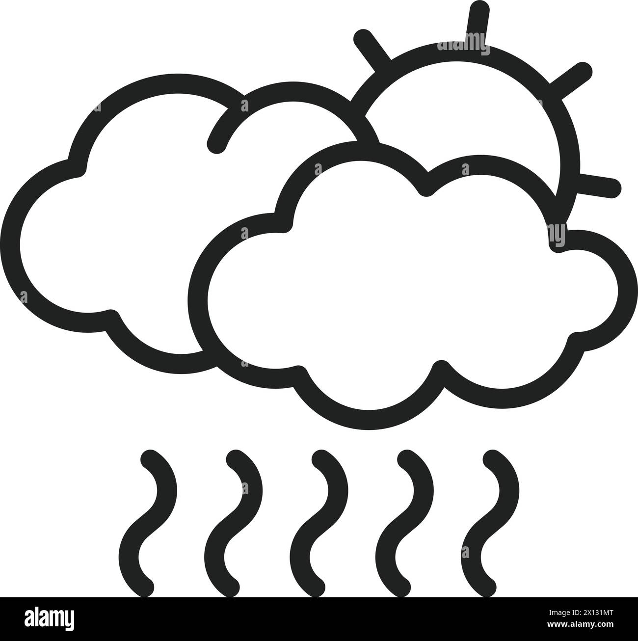 Smog icon vector image. Suitable for mobile application web application and print media. Stock Vector