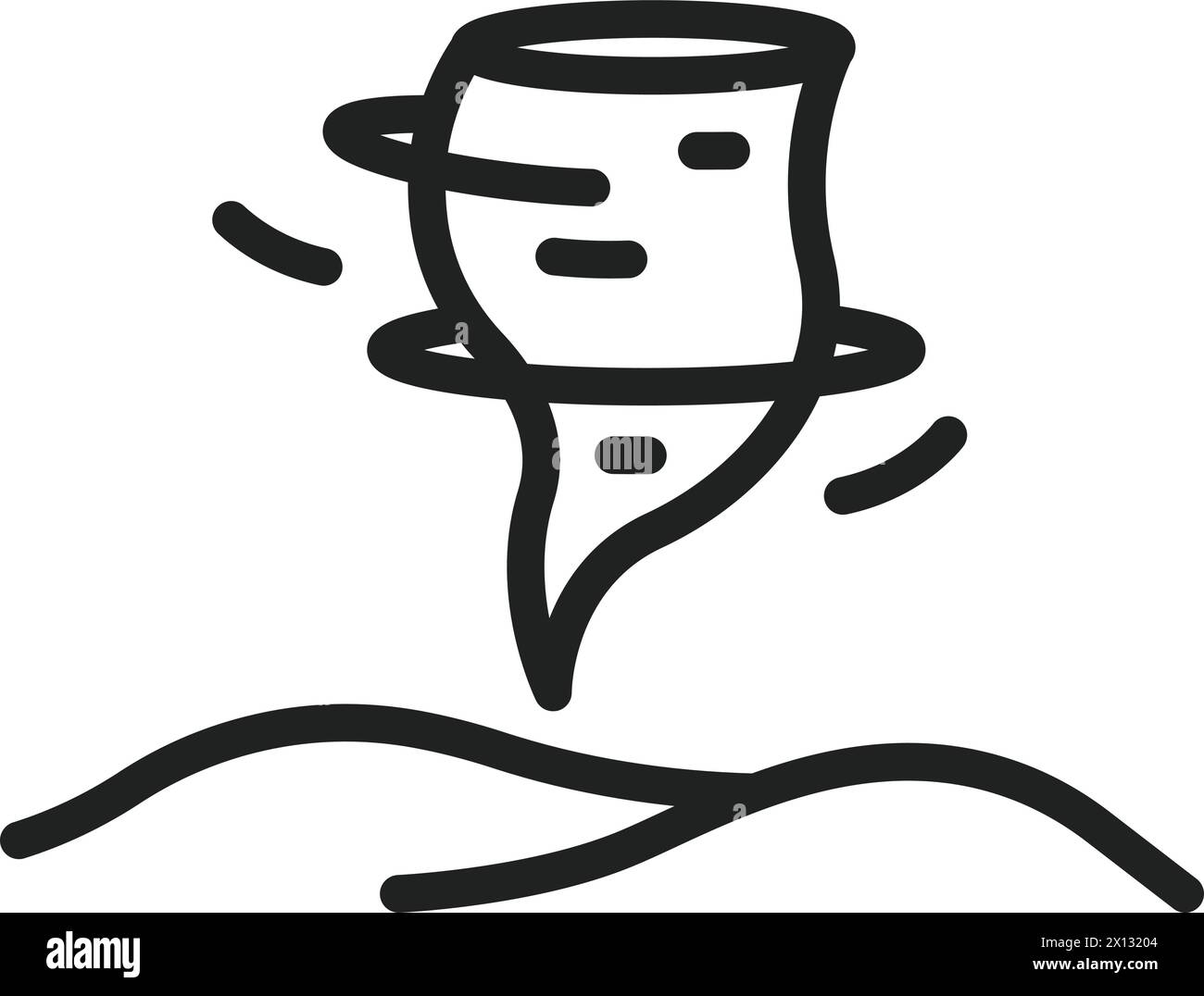 Sandstorm icon vector image. Suitable for mobile application web application and print media. Stock Vector