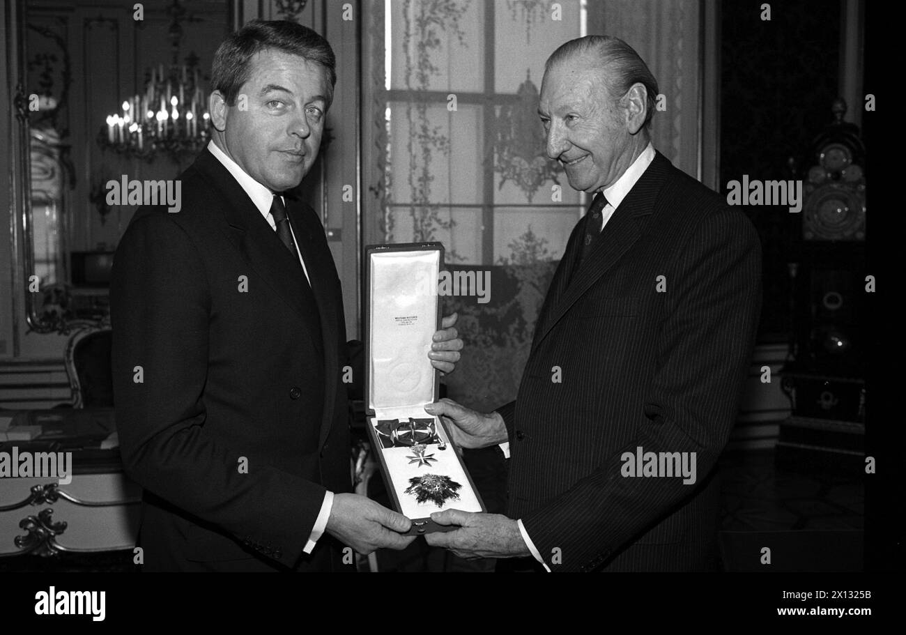 Vienna on December 10th 1987: Austria's Federal President Dr. Kurt