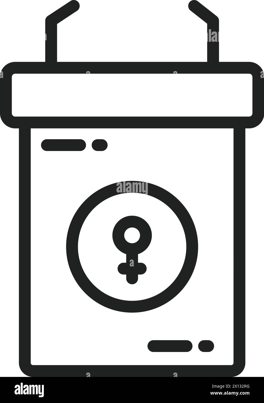 Speech Podium icon vector image. Suitable for mobile application web application and print media. Stock Vector