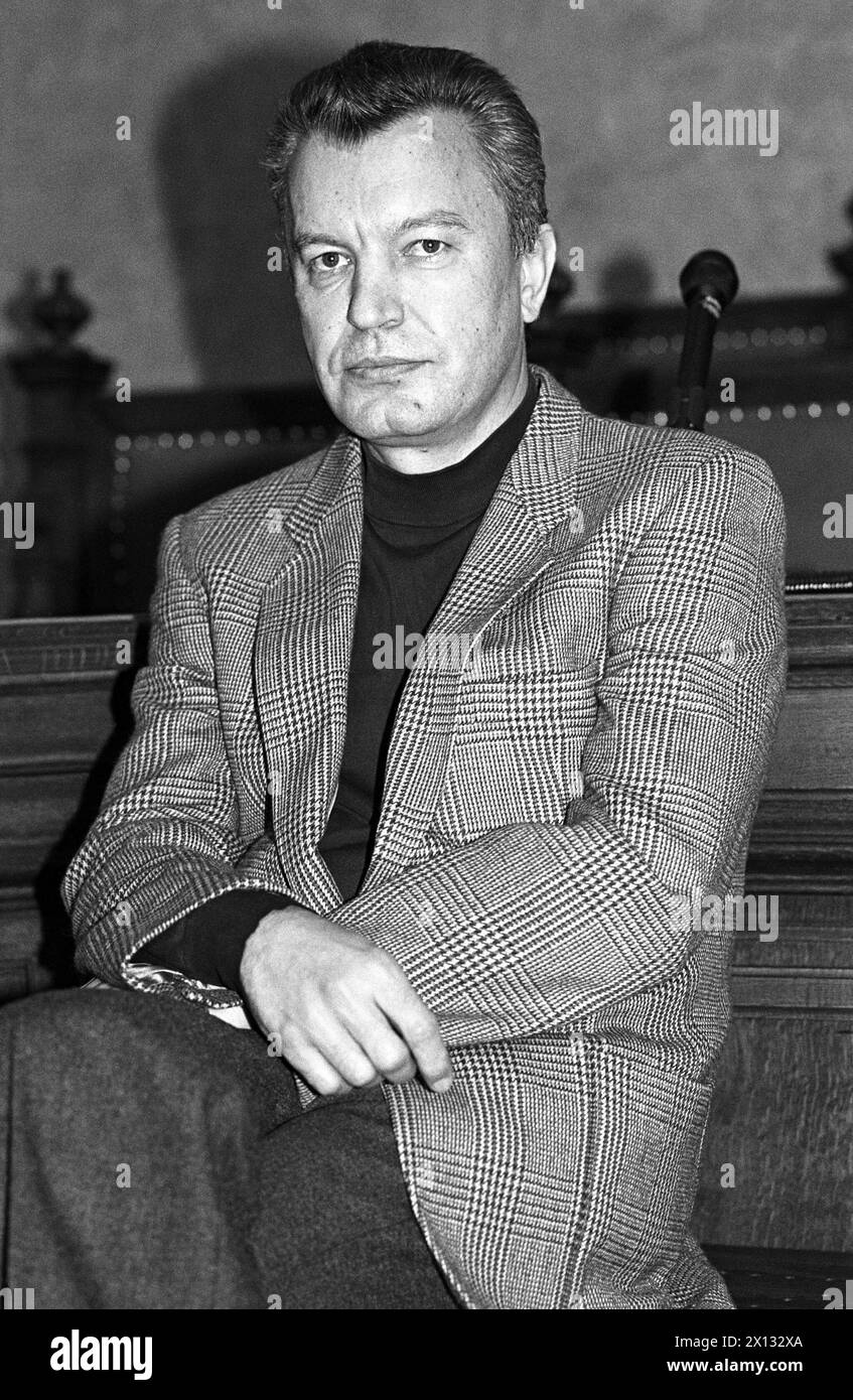 Vienna on June 13th 1988: Kurt Ruso (in the picture), former Director General of the 'Bundeslaender' insurance company, was sentenced to seven years imprisonment. - 19880613 PD0006 - Rechteinfo: Rights Managed (RM) Stock Photo