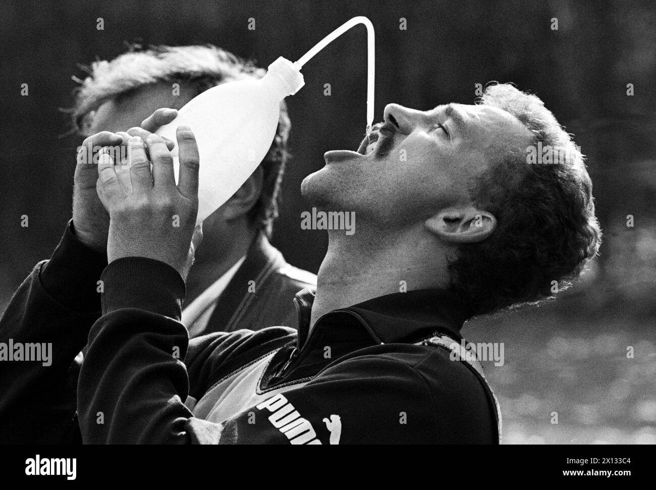 Austria's National Team absolves a training in Vienna's Prater Stadium on November 1st 1988 in the face of the qualification match against Turkey. In the picture: Herbert Prohaska. - 19881101 PD0003 - Rechteinfo: Rights Managed (RM) Stock Photo