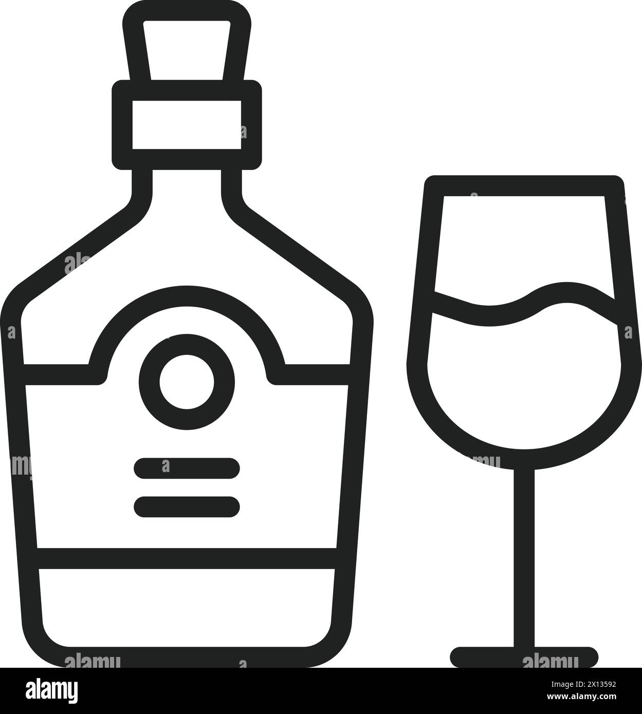Rum icon vector image. Suitable for mobile application web application and print media. Stock Vector