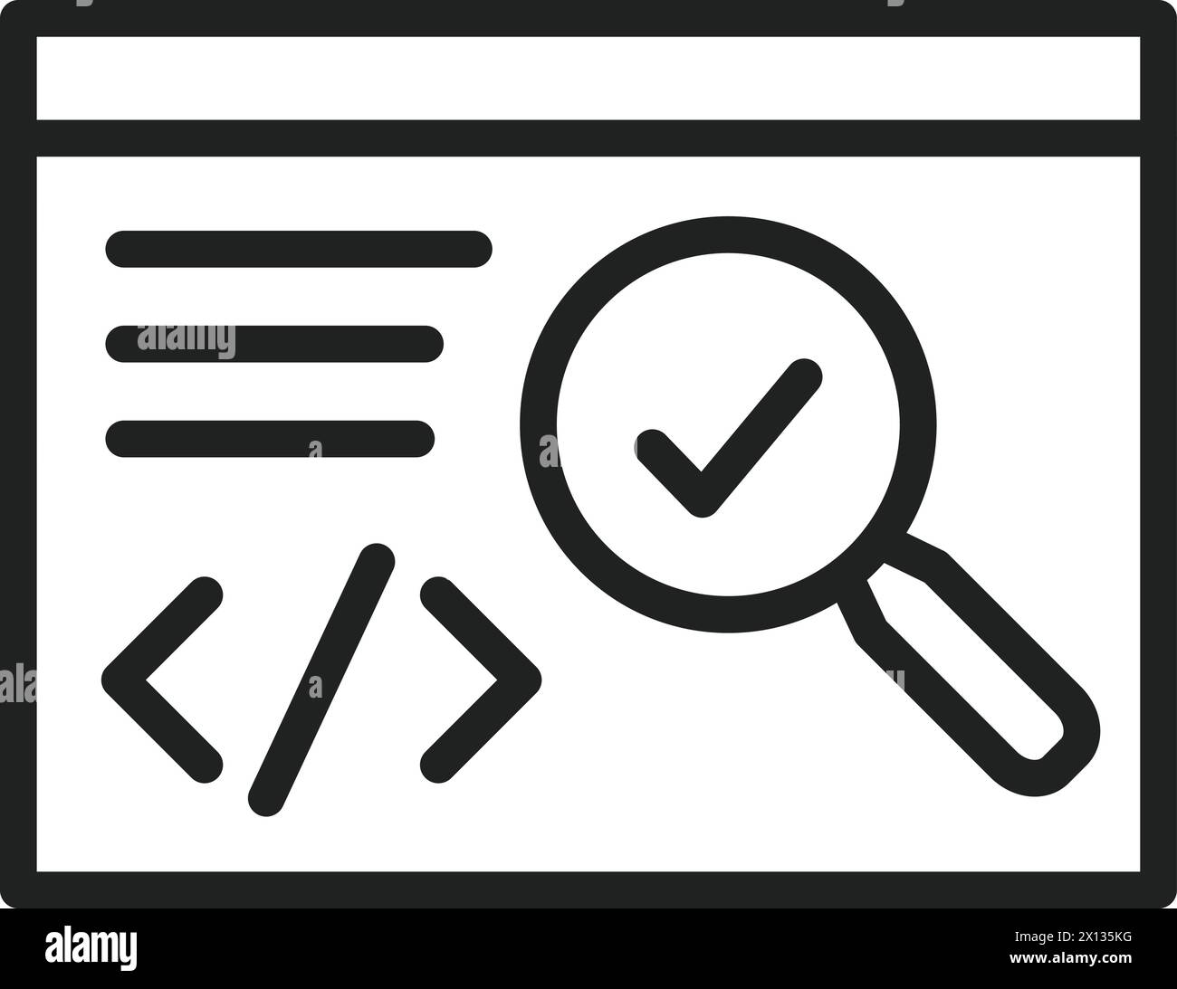 Testing icon vector image. Suitable for mobile application web application and print media. Stock Vector