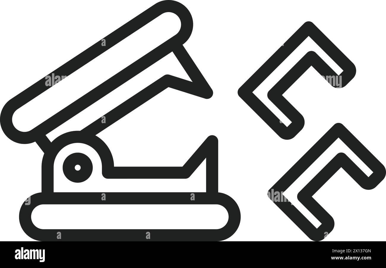 Staples icon vector image. Suitable for mobile application web application and print media. Stock Vector