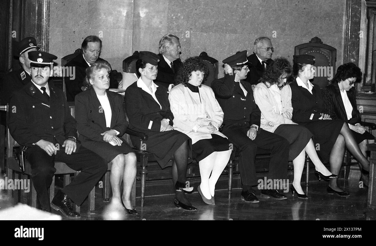 Vienna on March 13th 1991: Hearing against four assistance nurses of ...