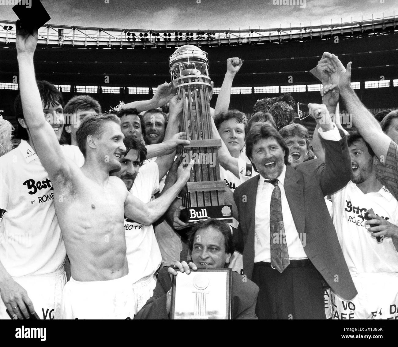 Vienna on May 30th 1991: FC Stockerau won against Rapid (2:1) and gained the OEFB-Cup 1991. - 19910530 PD0005 - Rechteinfo: Rights Managed (RM) Stock Photo