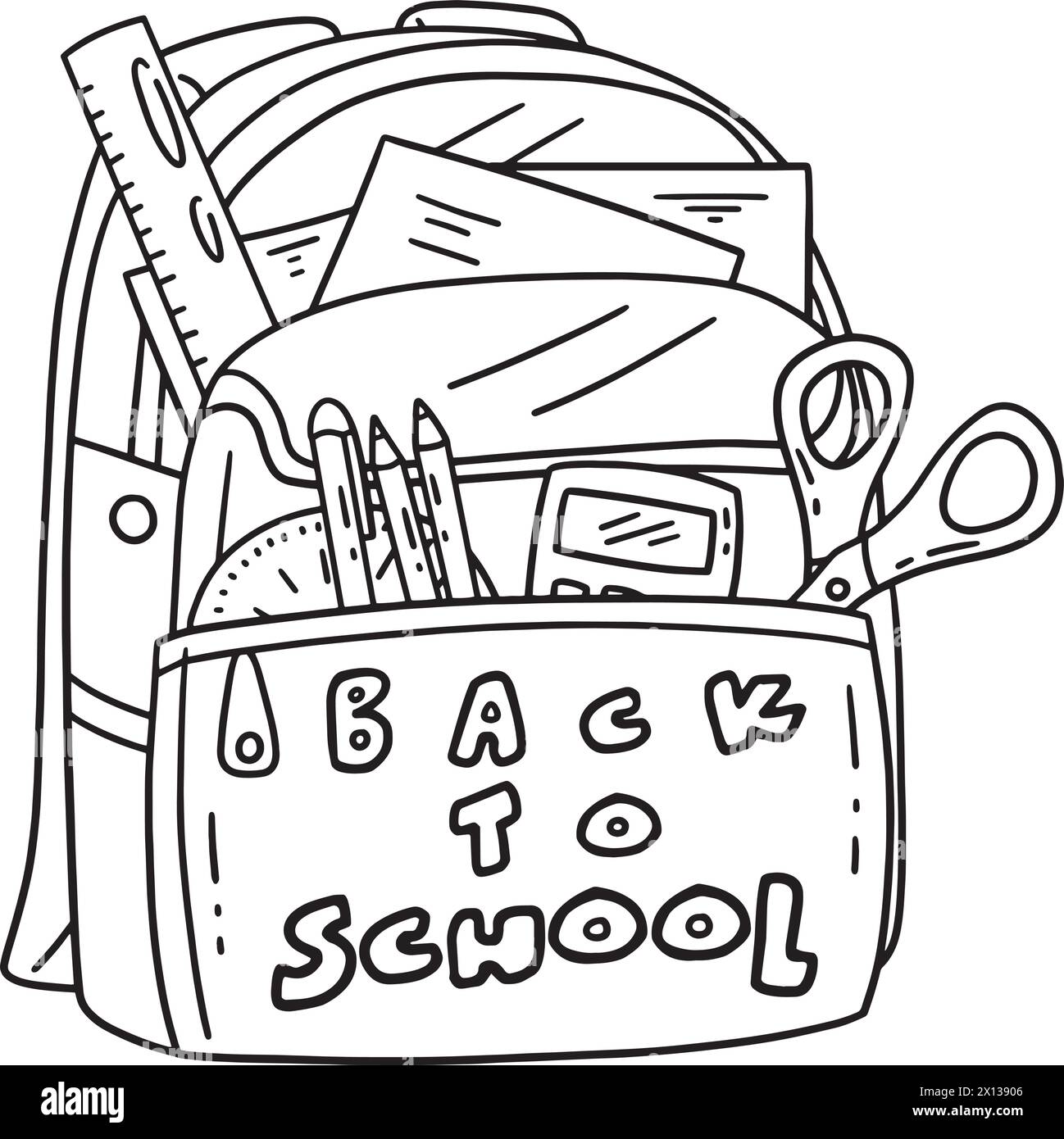 Fun school bag Black and White Stock Photos Images Alamy