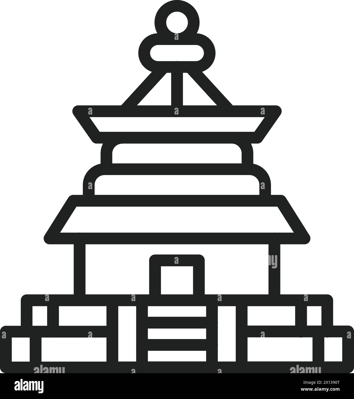 Temple icon vector image. Suitable for mobile application web ...