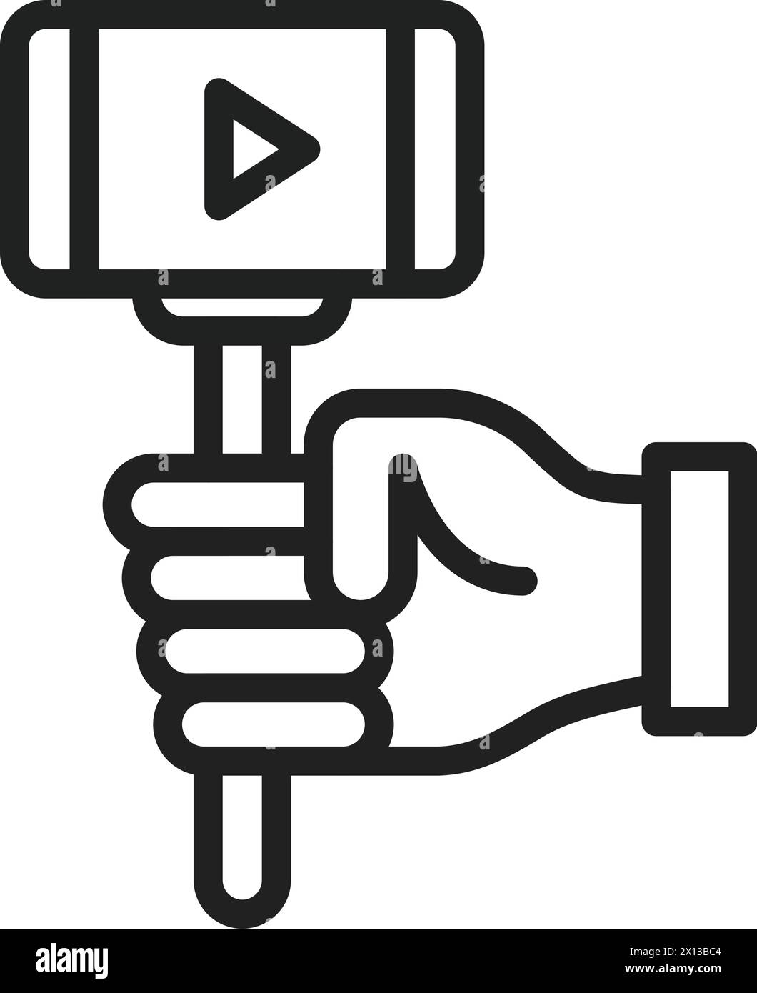 Vlogger icon vector image. Suitable for mobile application web application and print media. Stock Vector