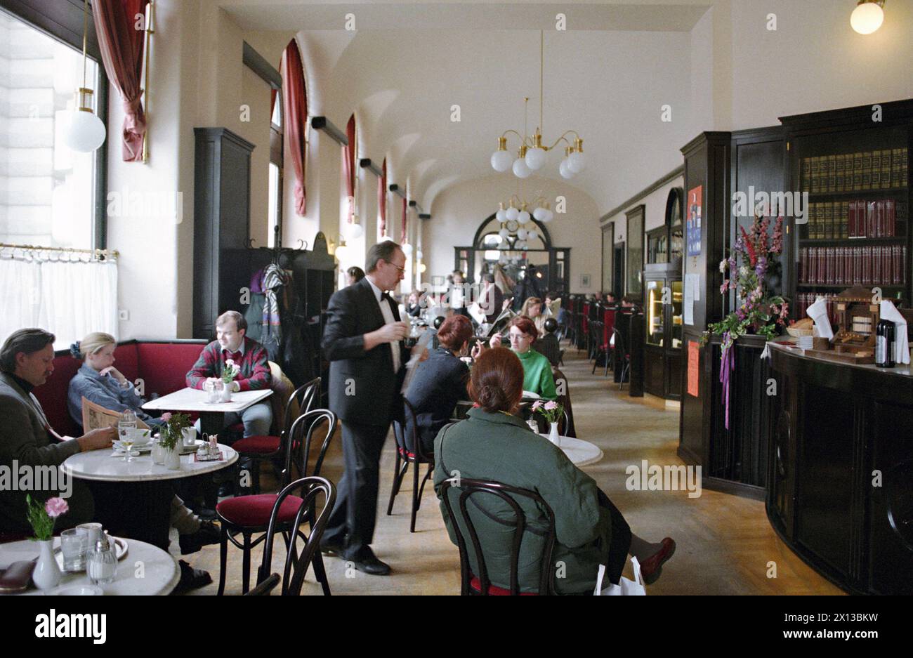 Café Griensteidl in Vienna, captured on February 17th 1994. - 19940217 PD0018 - Rechteinfo: Rights Managed (RM) Stock Photo