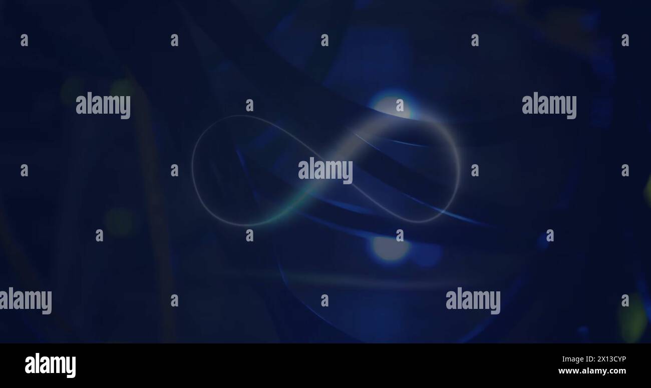 Image Of Infinity Sign And Data Processing Stock Photo Alamy