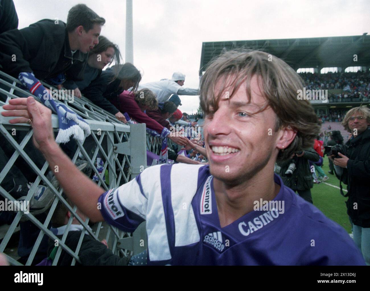 Vienna on June 5th 1994: Match between Rapid and Salzburg (0:0) in Vienna Hanappi-Stadium. In the picture: Wolfgang Feiersinger (Salzburg) after the match. - 19940605 PD0003 - Rechteinfo: Rights Managed (RM) Stock Photo