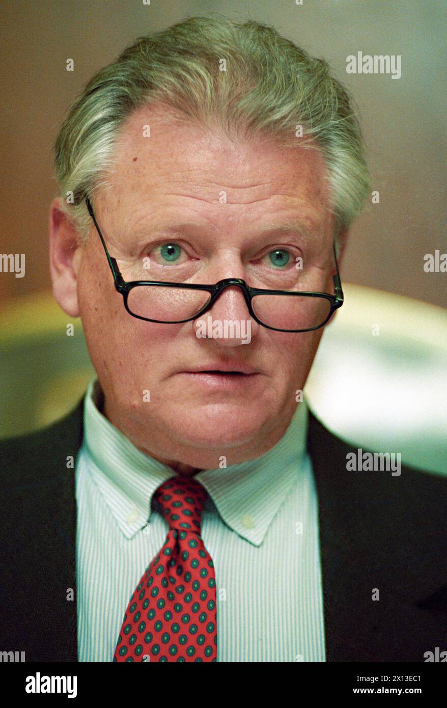 Vienna on October 25th 1994: Portrait of Dr. Johannes Poigenfuerst, medical chief of Lorenz Boehler Hospital in Vienna. - 19941025 PD0003 - Rechteinfo: Rights Managed (RM) Stock Photo