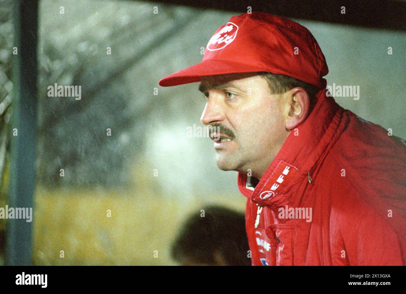 Qualification match between Northern Ireland and Austria for the European Championship in Vienna on November 15th 1995. In the picture: Austrian trainer Herbert Prohaska. - 19951115 PD0006 - Rechteinfo: Rights Managed (RM) Stock Photo