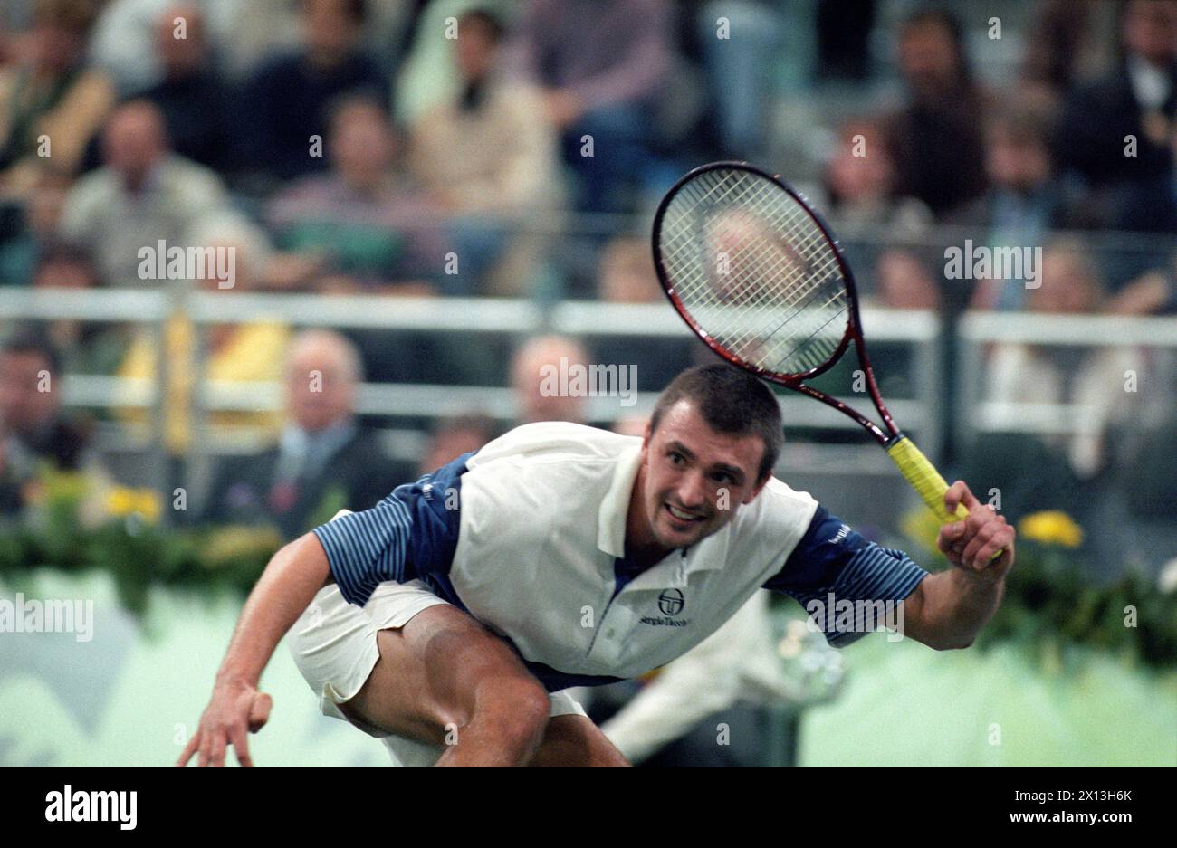 On December 12 1995 Thomas Muster and Goran Ivanisevic (picture) gave a performance for the benefit of the campaign 'Licht ins Dunkel' in Wiener Neustadt. - 19951202 PD0008 - Rechteinfo: Rights Managed (RM) Stock Photo