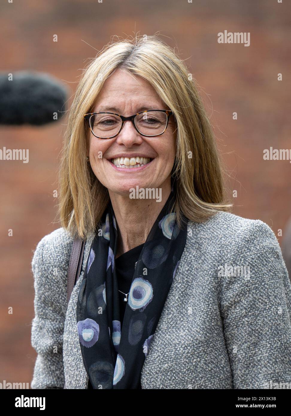 Berlin, Germany. 15th Apr, 2024. Jill Gallard, British Ambassador to